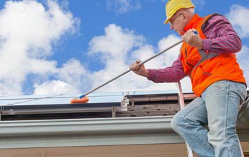 Hood Manor soft wash roof cleaning